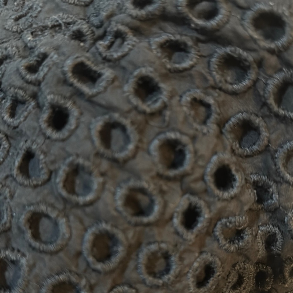 Elegant Black Eyelet Skirt - Picture 3 of 3